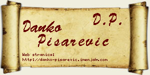 Danko Pisarević vizit kartica